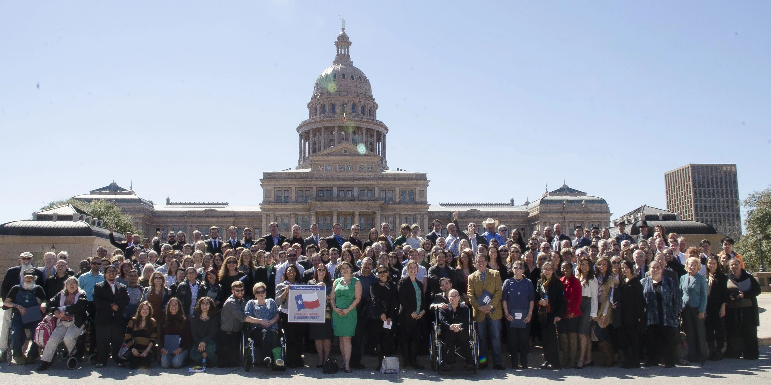 Hundreds of advocates gathered on the Texas Capitol grounds for Lobby Day